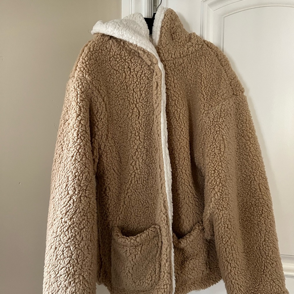 Reversible teddy jacket